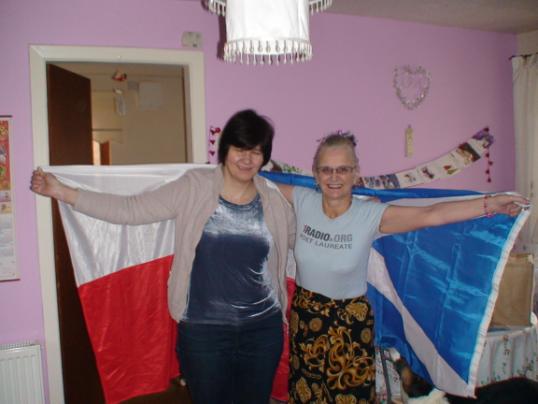 Poet Laureate (SCOTLAND) Hosting Lady T (POLAND) Christmas 2012