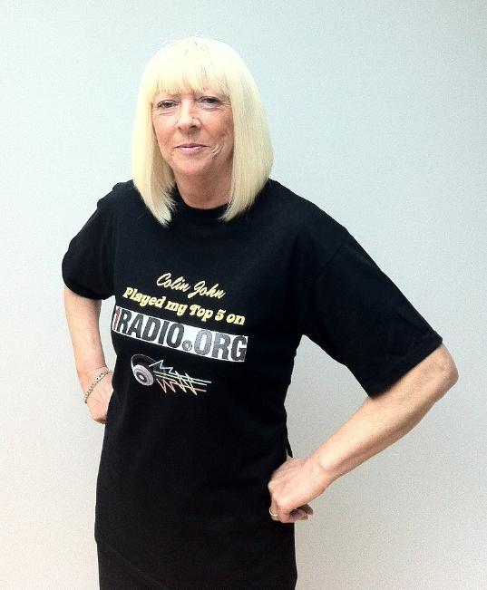 Mrs A in Colin JOhn T-shirt