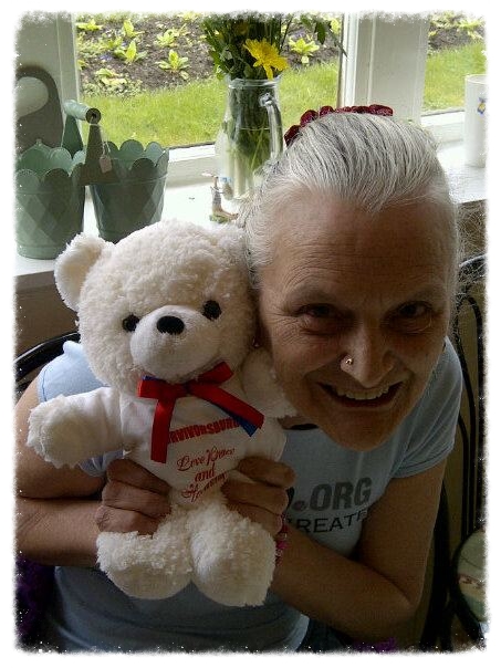 Love Peace and Harmony,Teddy Bear, May Thomson, Poet Laureate,